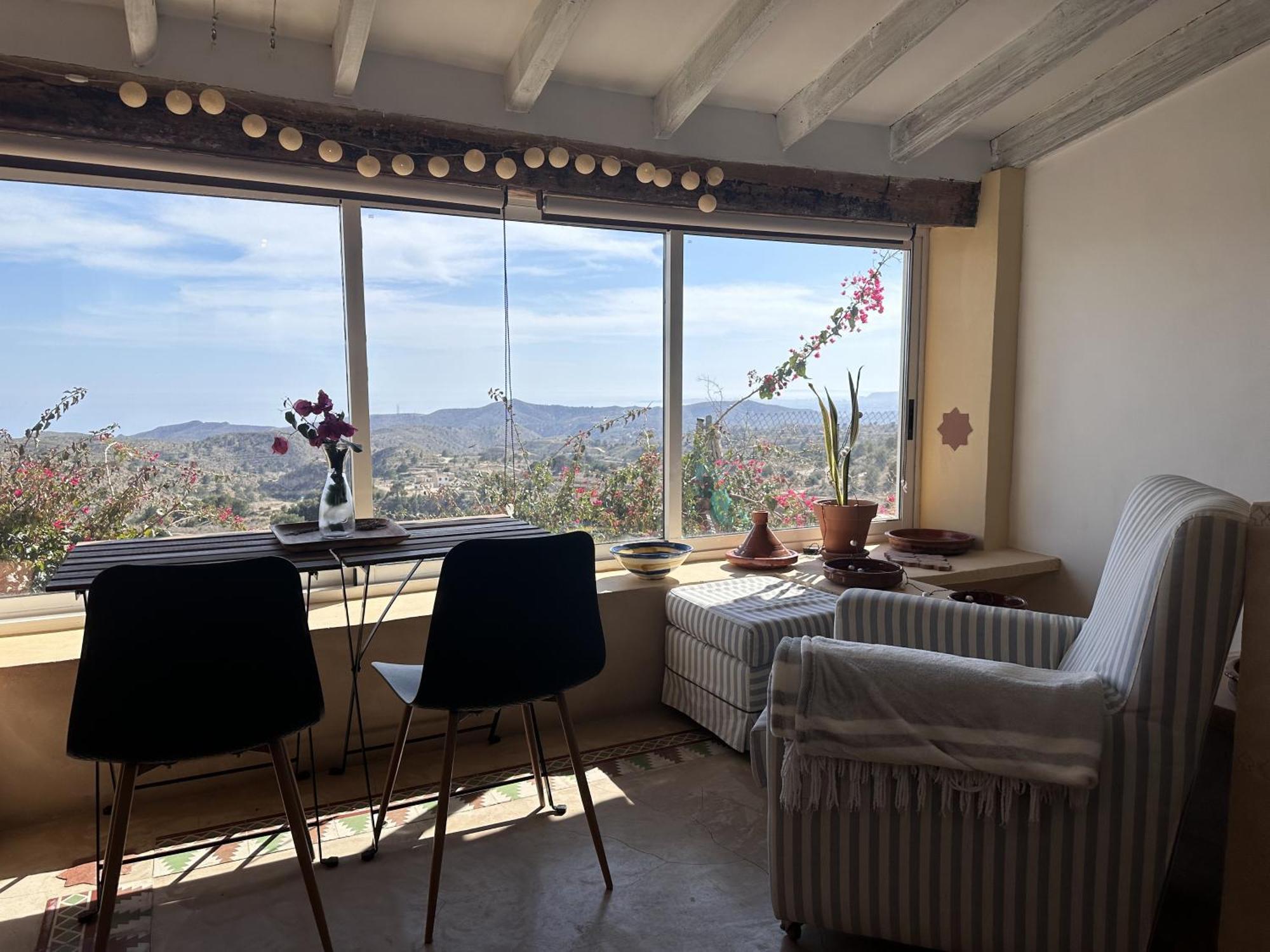 Casa Con Vistas Al Mar Y Patio De Buganvillas Aigües Exterior foto