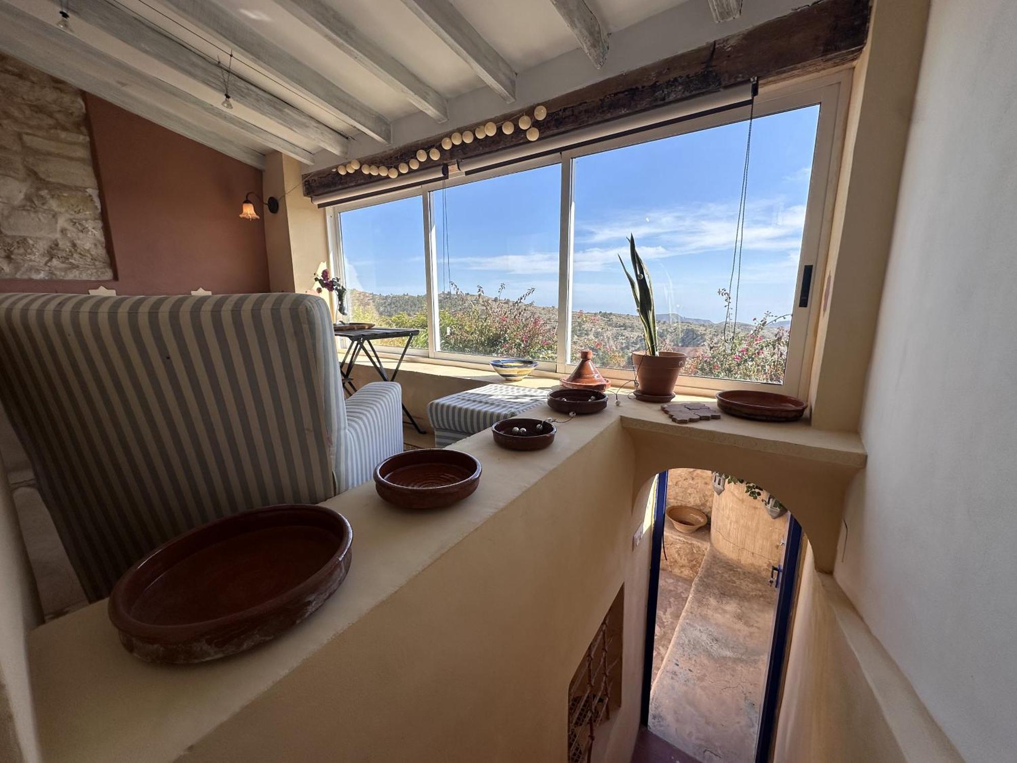 Casa Con Vistas Al Mar Y Patio De Buganvillas Aigües Exterior foto