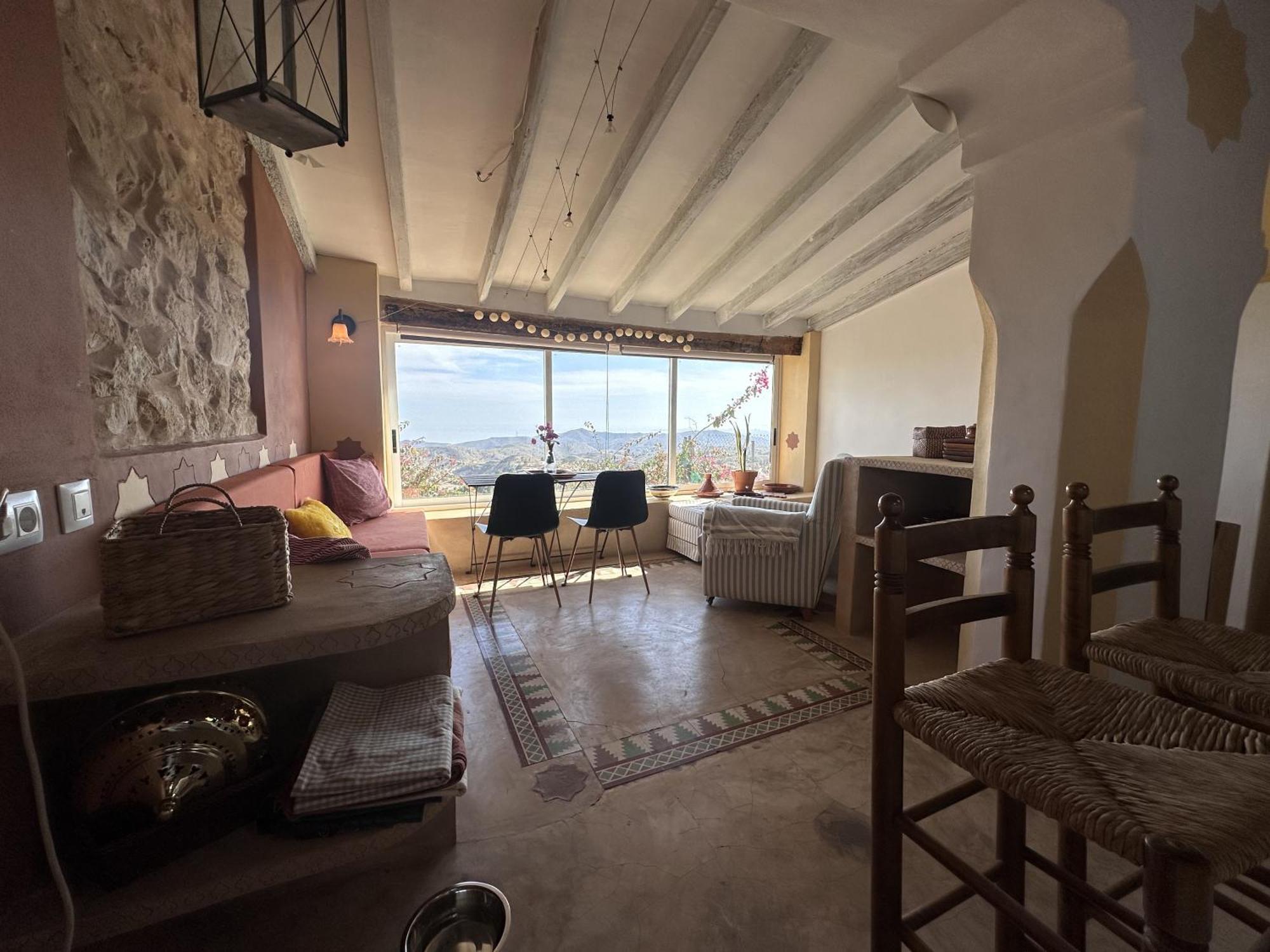 Casa Con Vistas Al Mar Y Patio De Buganvillas Aigües Exterior foto
