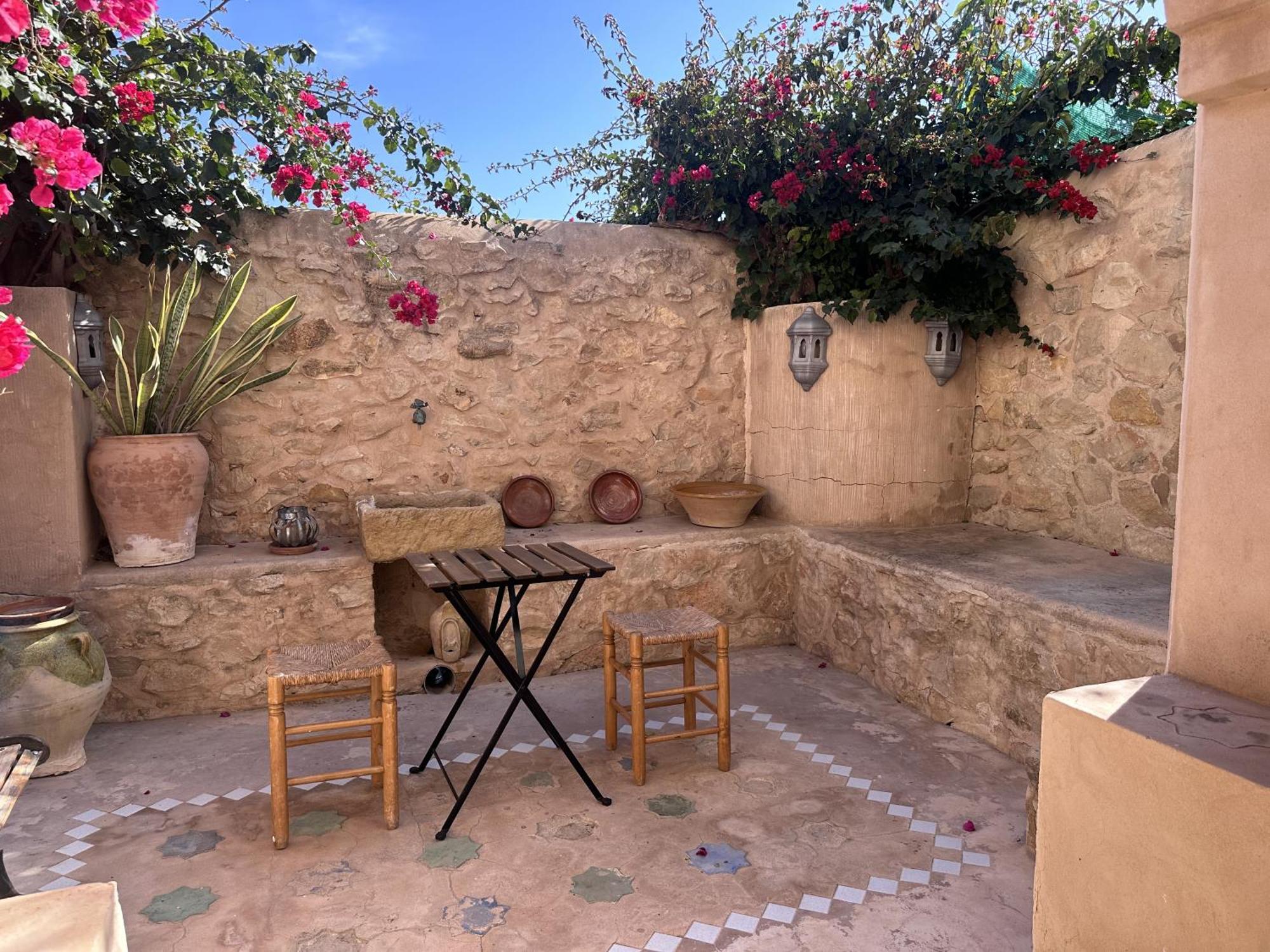 Casa Con Vistas Al Mar Y Patio De Buganvillas Aigües Exterior foto
